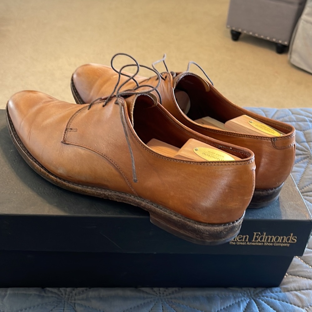 ALLEN EDMONDS Kenilworth Walnut Sz 12 B Mens Shoes Oxford Dress Business Casual - Picture 5 of 11